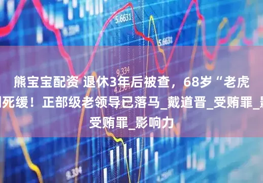 熊宝宝配资 退休3年后被查，68岁“老虎”被判死缓！正部级老领导已落马_戴道晋_受贿罪_影响力