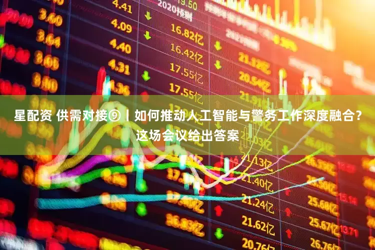 星配资 供需对接⑨丨如何推动人工智能与警务工作深度融合？这场会议给出答案