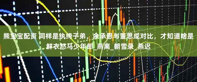 熊宝宝配资 同样是纨绔子弟，余承恩与董思成对比，才知道啥是鲜衣怒马少年郎_燕离_朝雪录_燕迟