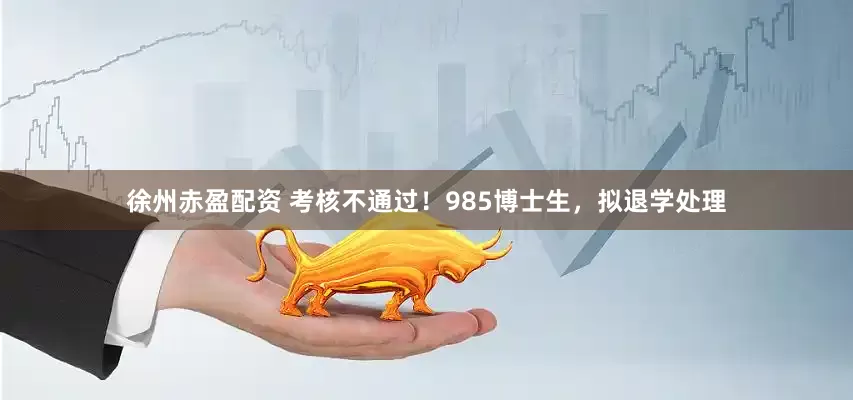徐州赤盈配资 考核不通过！985博士生，拟退学处理